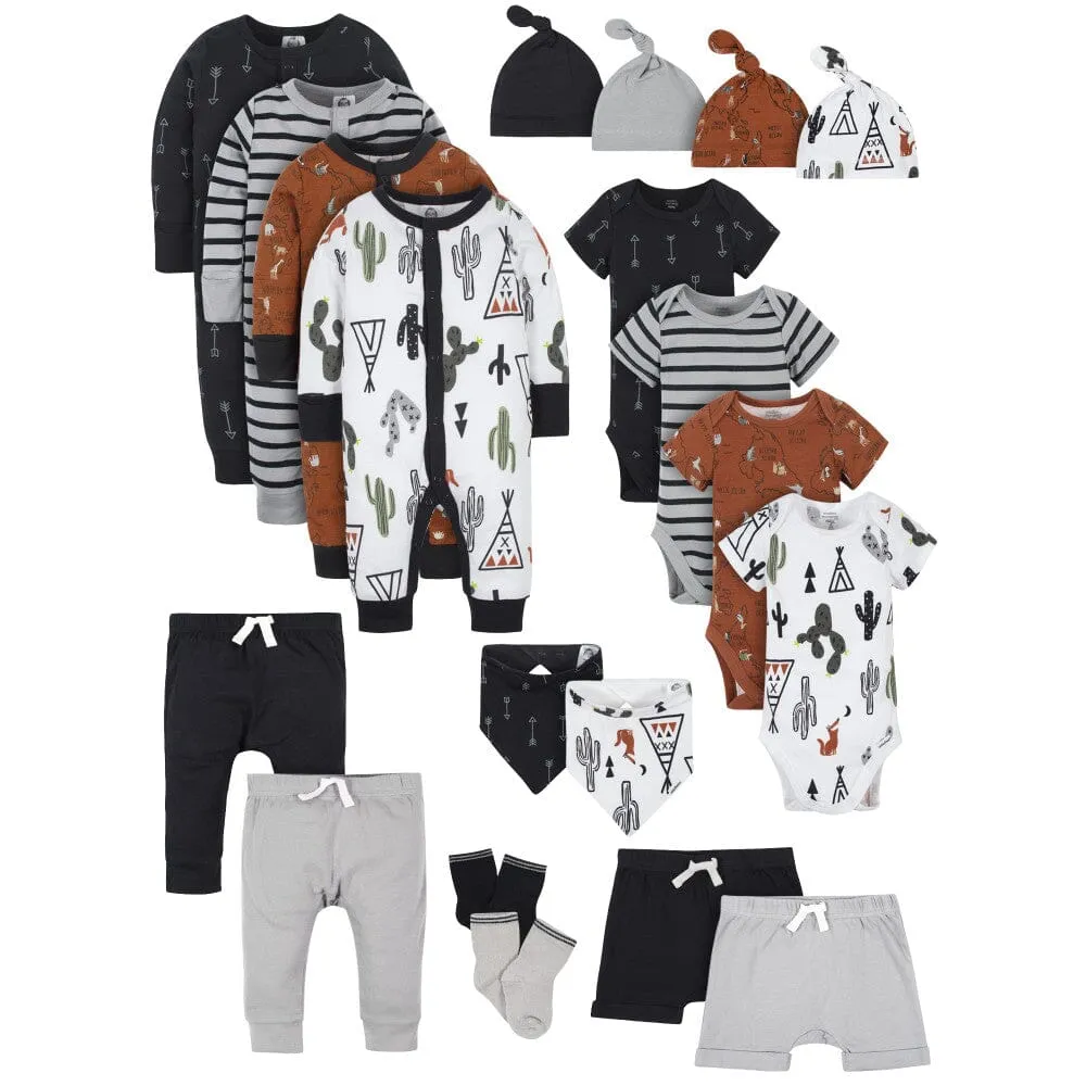 20-Piece Baby Boys Desert, Arrows, & Map Layette Set