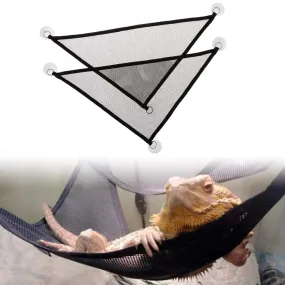 2Pcs Bearded Dragon Lizard Hammock - Breathable Mesh Geckos Hammock Reptile Hammock, Suitable for Lguanas, Axolotls, Anoles, Geckos, Snakes, Chameleon