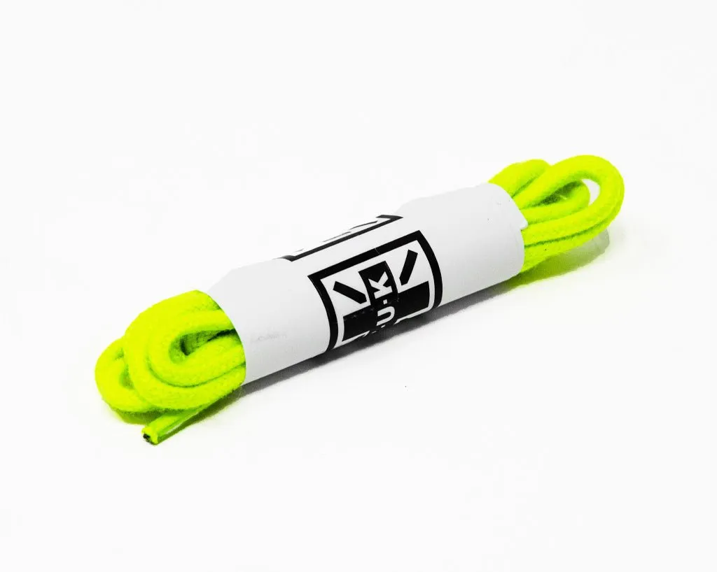 75 CM Neon Green Round Laces