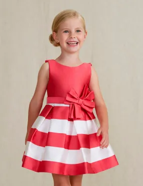 Abel & Lula 5053 - Fuchsia Striped Dress