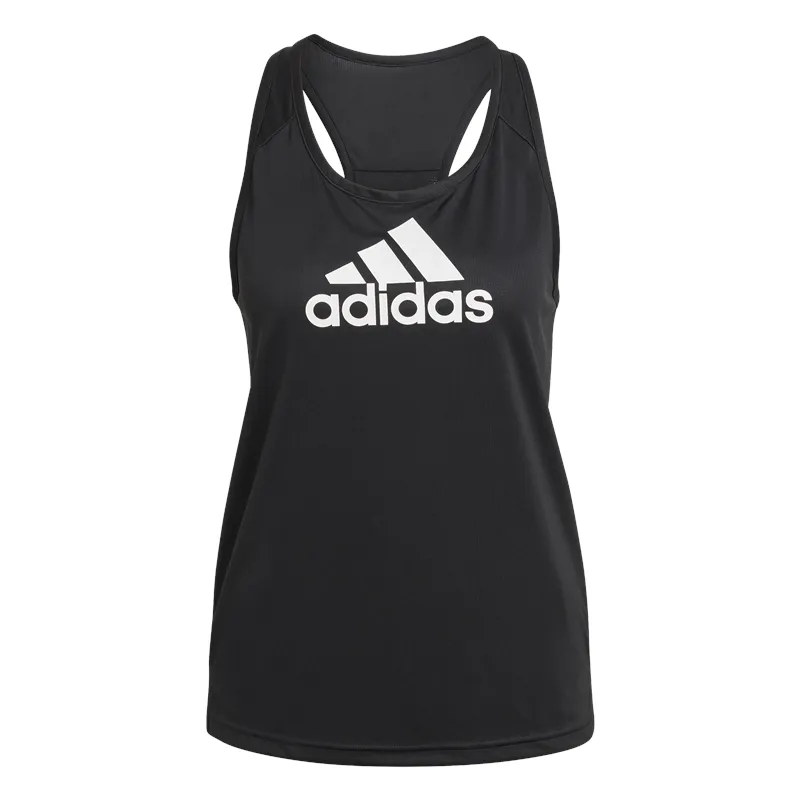 adidas Logo Sport Training Tank Top - Womens - Black/White