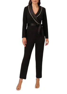 Adrianna Papell AP1E210678 - Embellished Lapel Jumpsuit