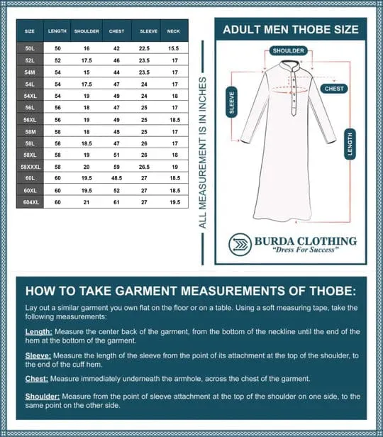 Adult Premium Thobe 102A Gray