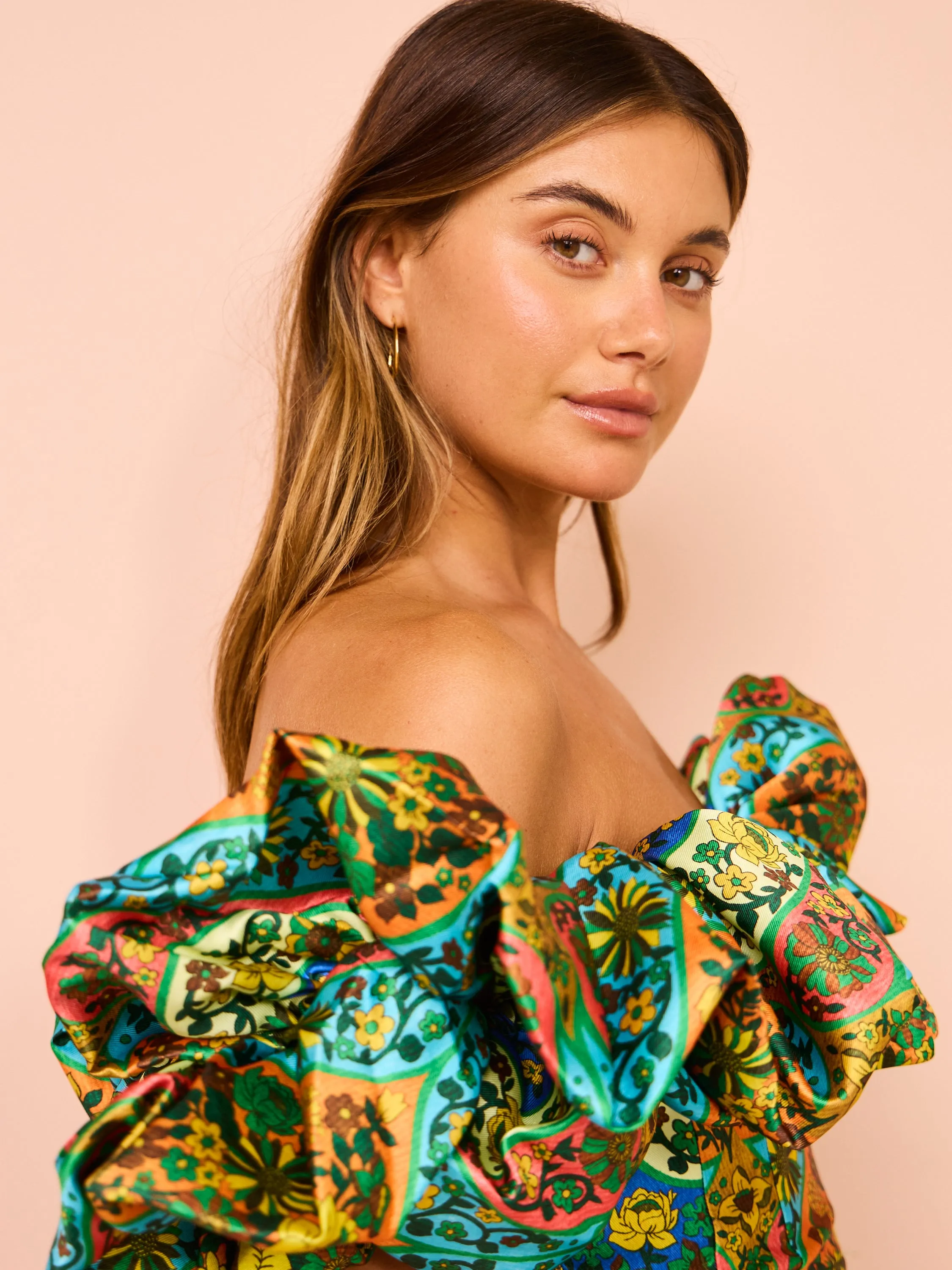 Alemais Sofie Off Shoulder Dress in Mutli