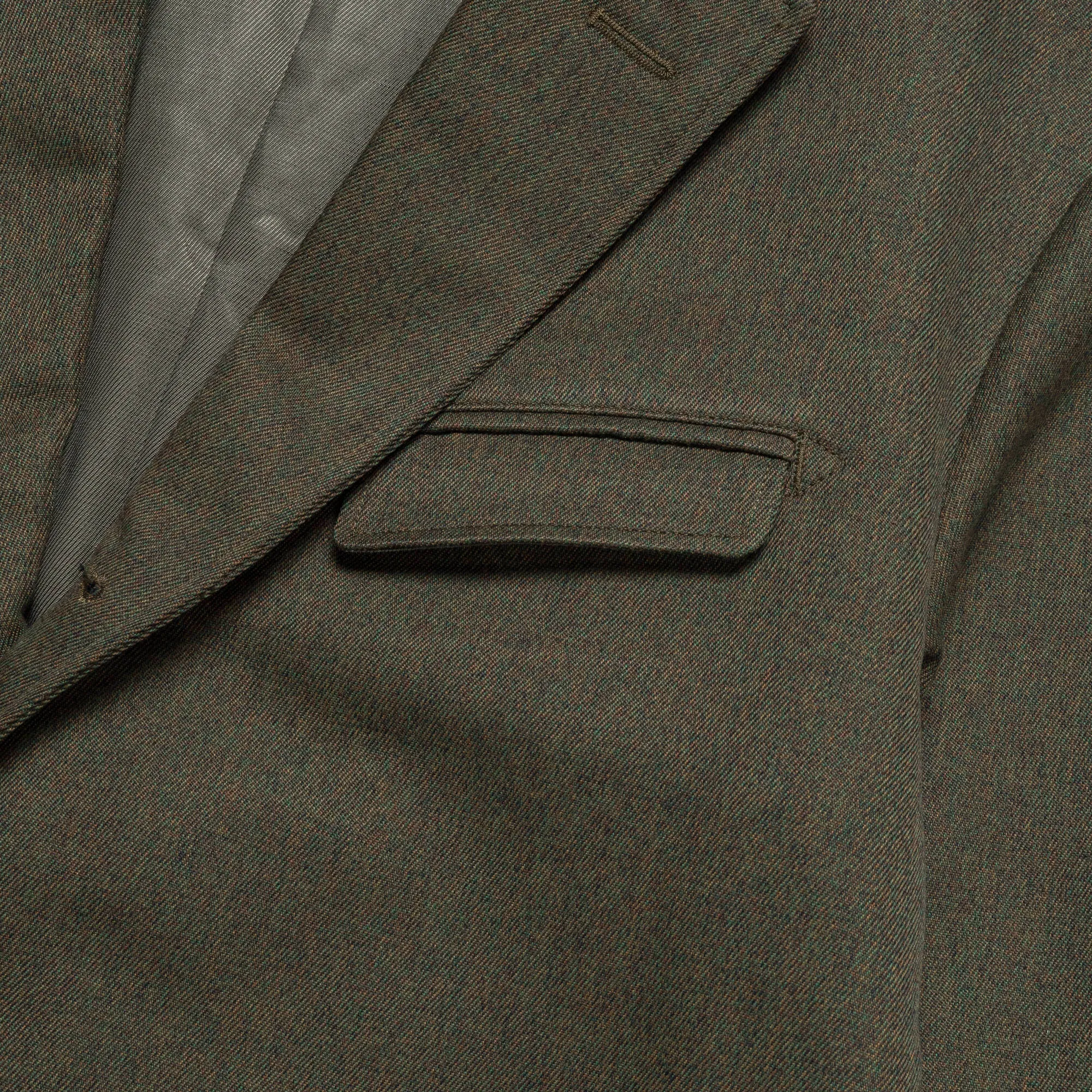 Andover Jacket - Olive Melange Cotton Twill