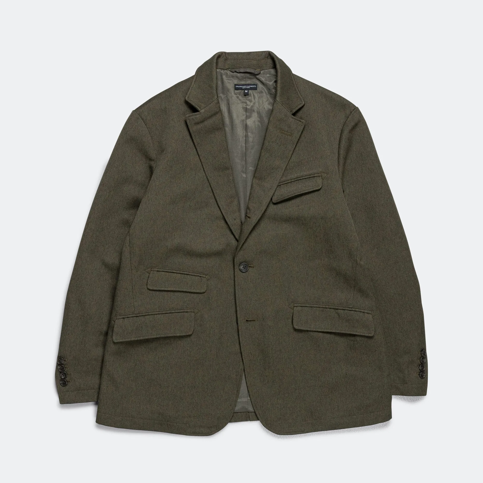 Andover Jacket - Olive Melange Cotton Twill