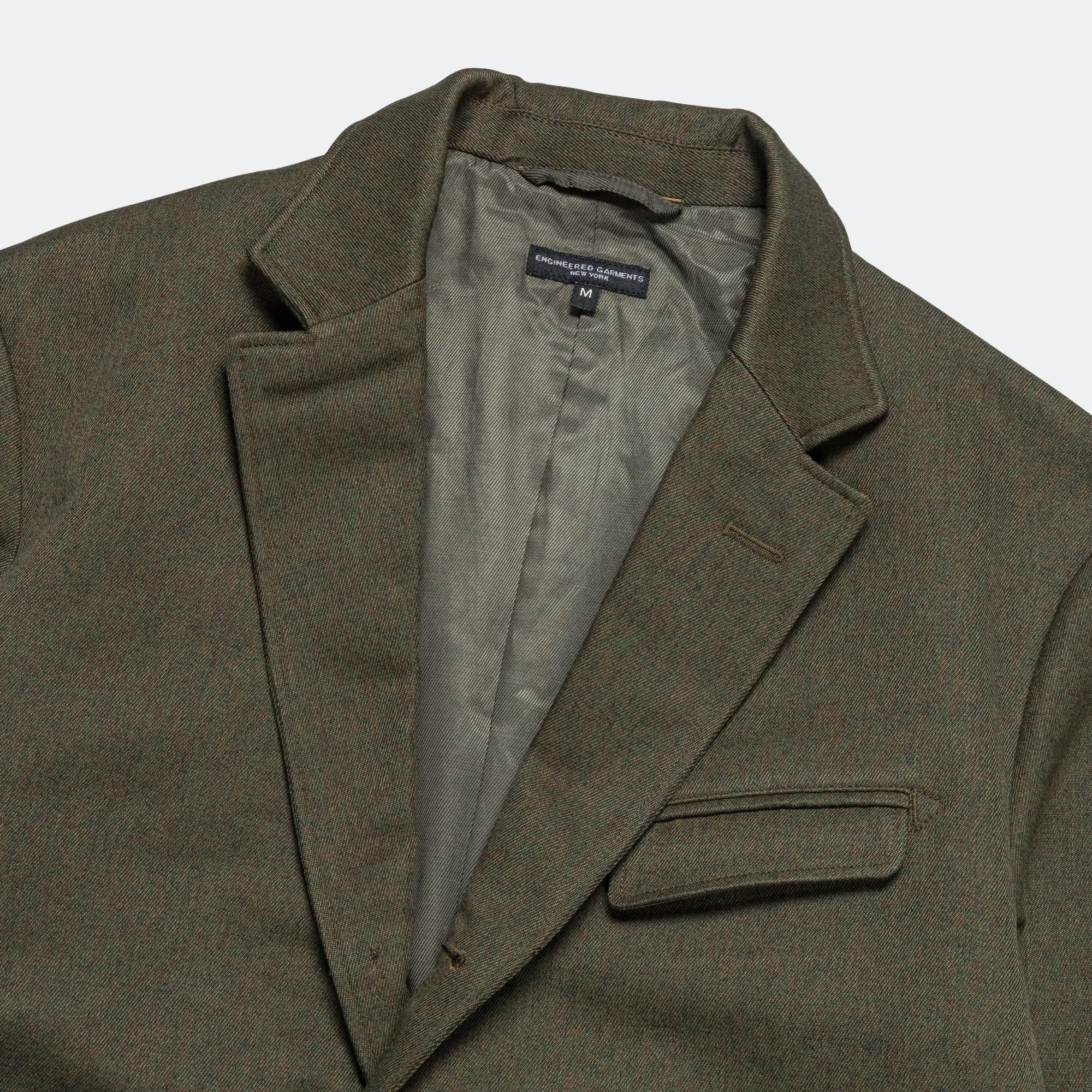 Andover Jacket - Olive Melange Cotton Twill