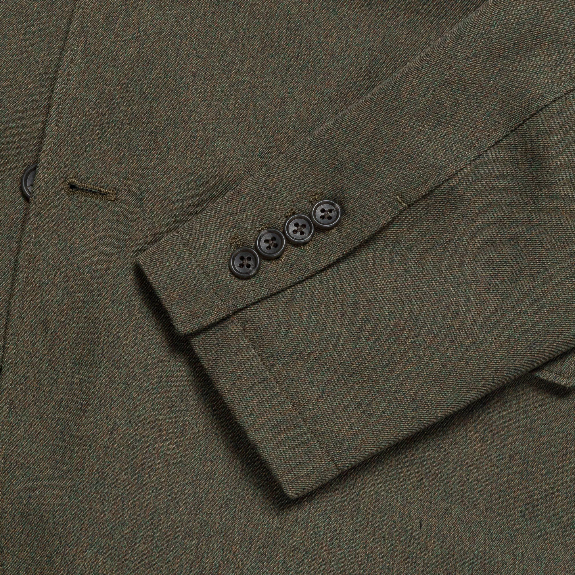 Andover Jacket - Olive Melange Cotton Twill