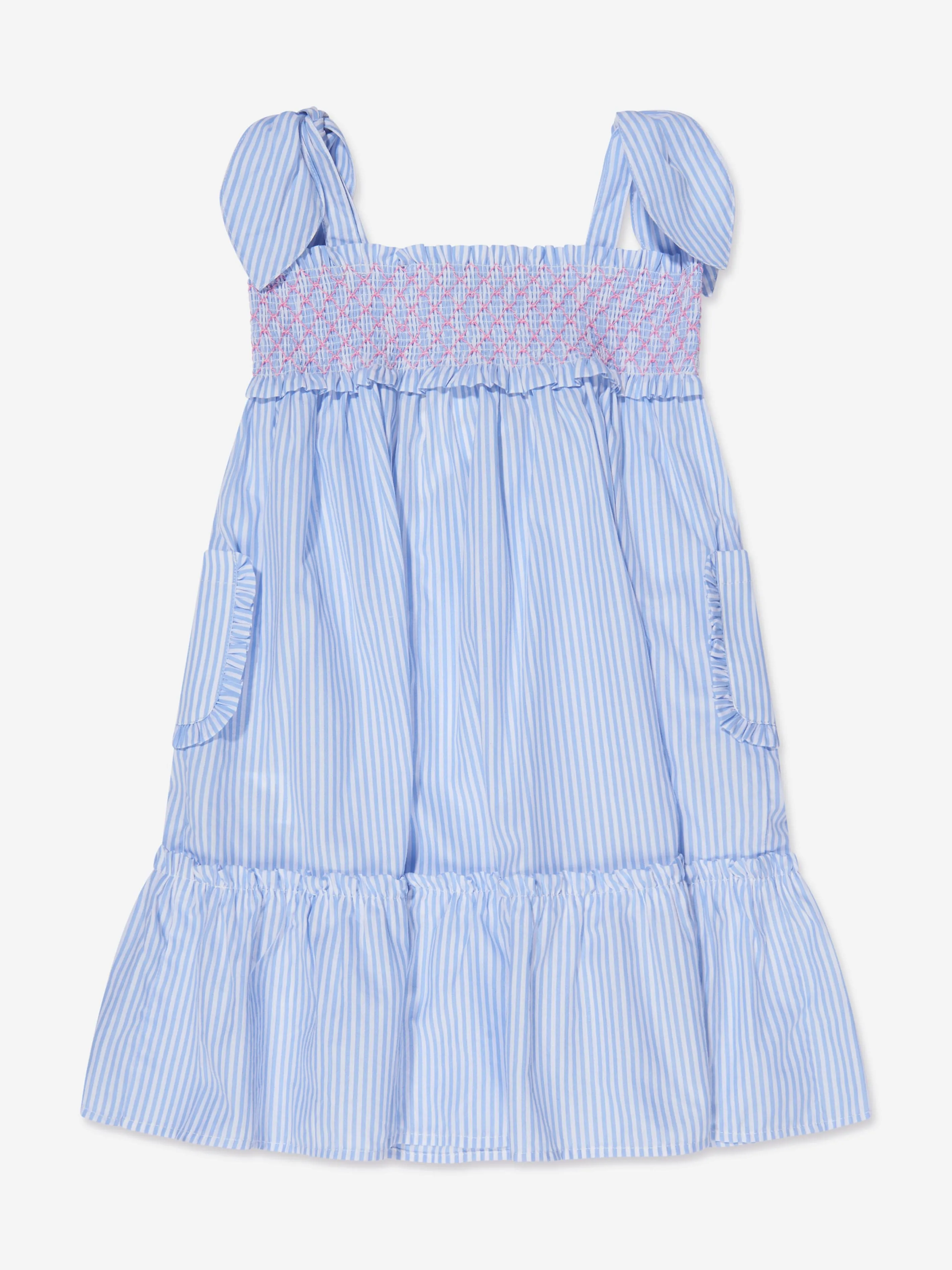 Angels Face Girls St.Ives Striped Dress in Blue