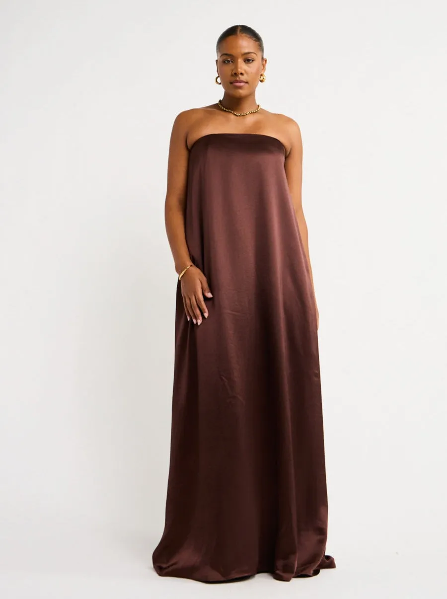 Anna Quan Delfina Dress in Shaved Chocolate