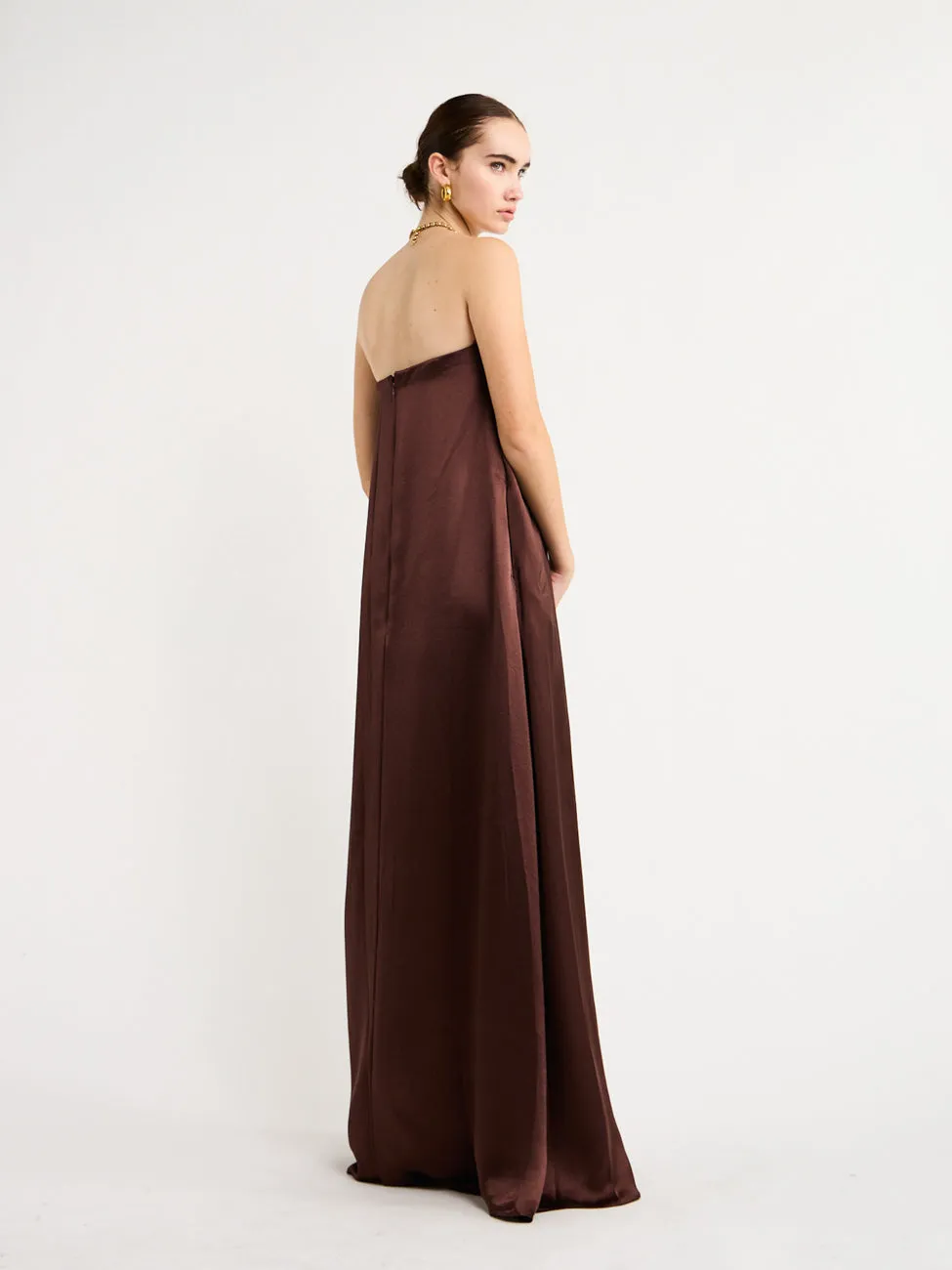 Anna Quan Delfina Dress in Shaved Chocolate