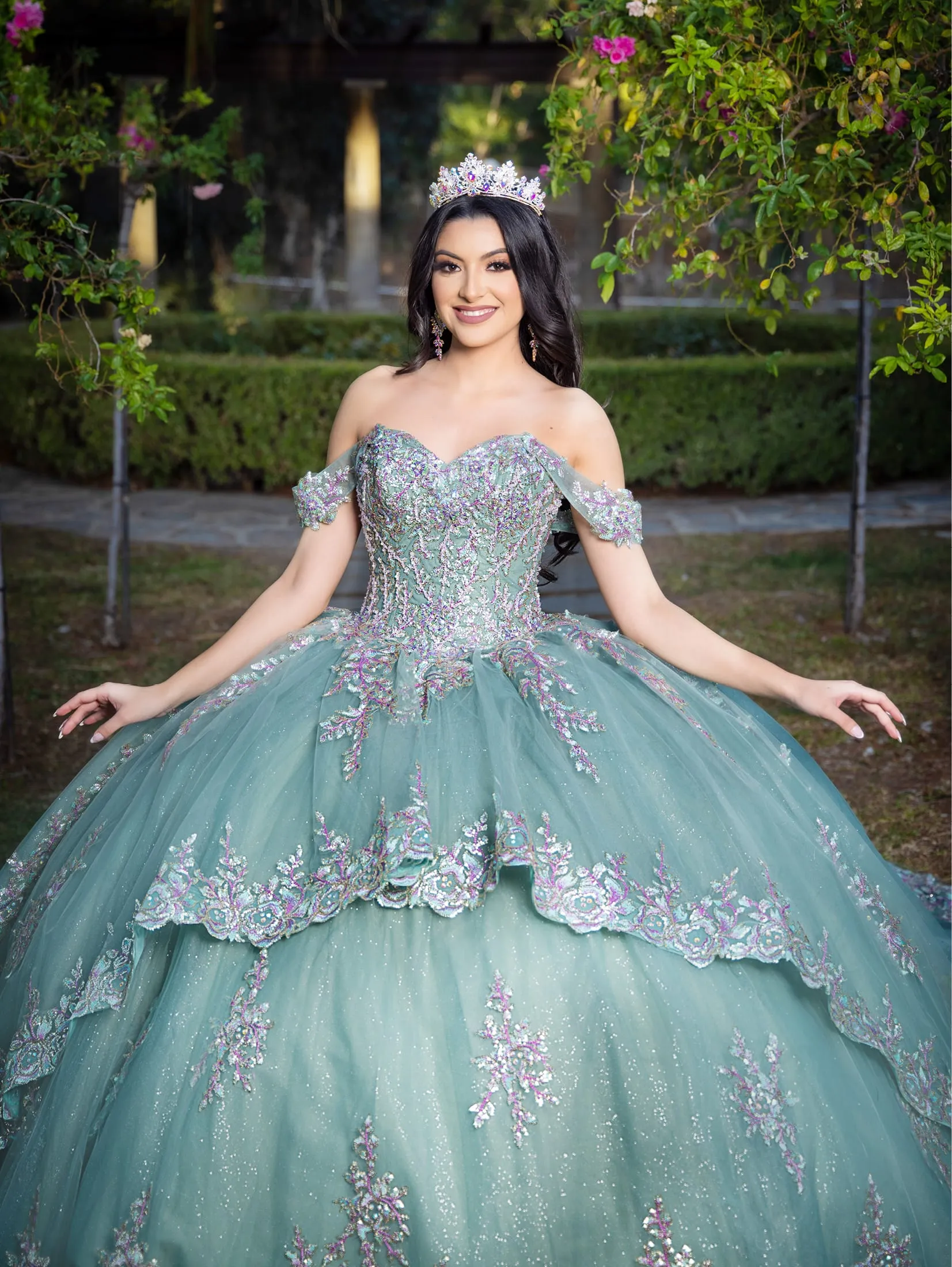 Applique Sweetheart Ball Gown by LizLuo Quince 26090