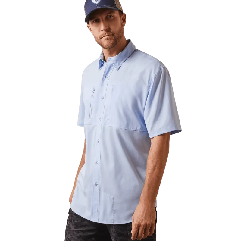 Ariat Men's VentTEK Blue Freeze Classic Fit Short Sleeve Shirt 10043514