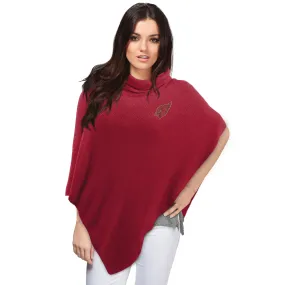 Arizona Cardinals Crystal Knit Poncho