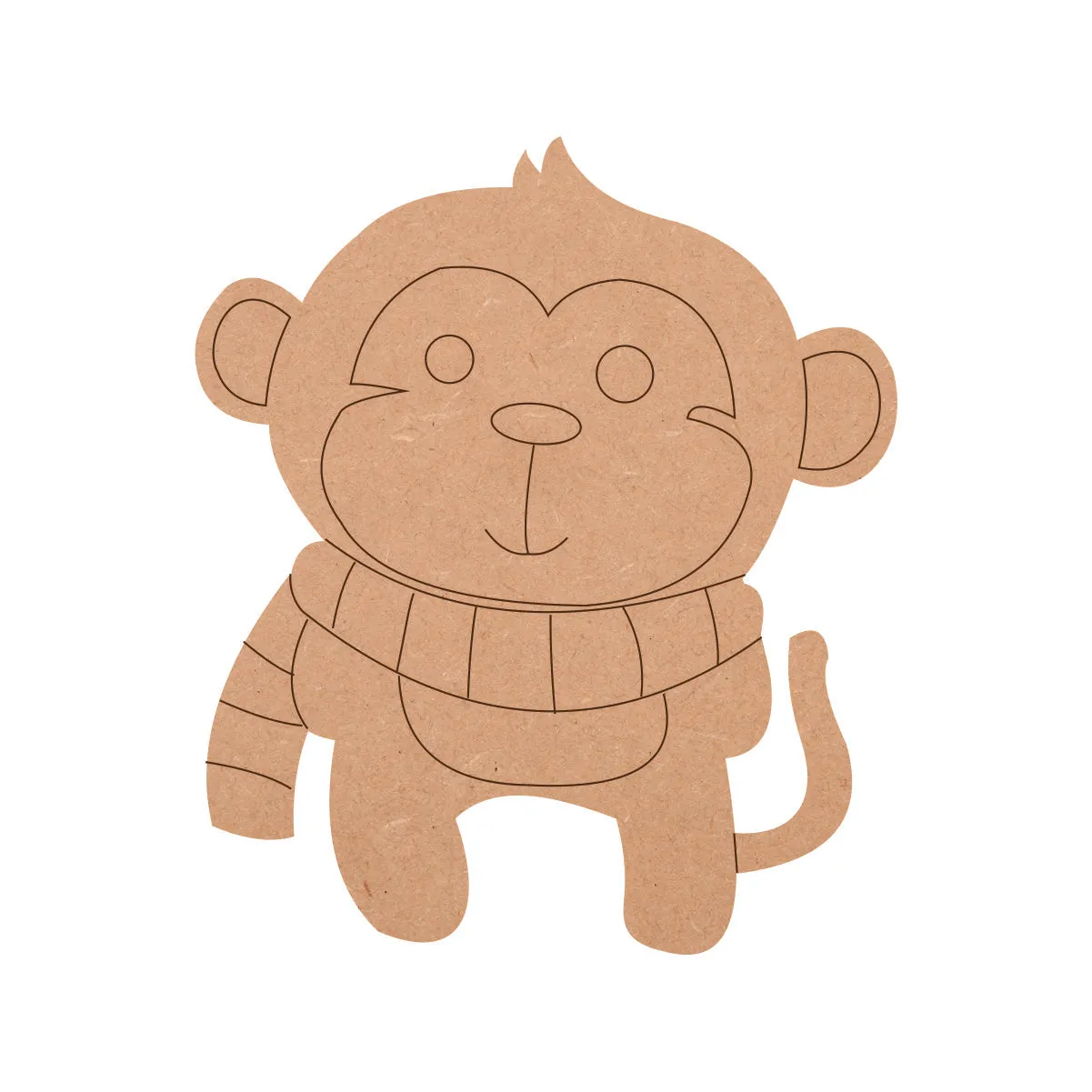 Baby Monkey Shape MDF Fridge Magnets Base