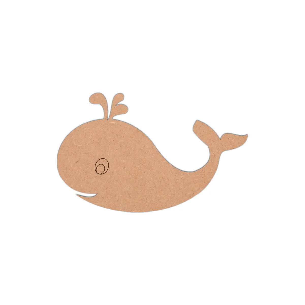 Baby Whale Shape MDF Fridge Magnets Base