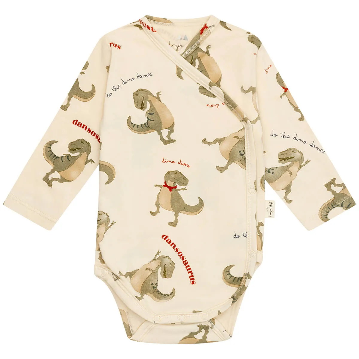 Basic Wrap Long Sleeve Body in Dansosaurus by Konges Slojd - Last Ones In Stock - 0-6 Months