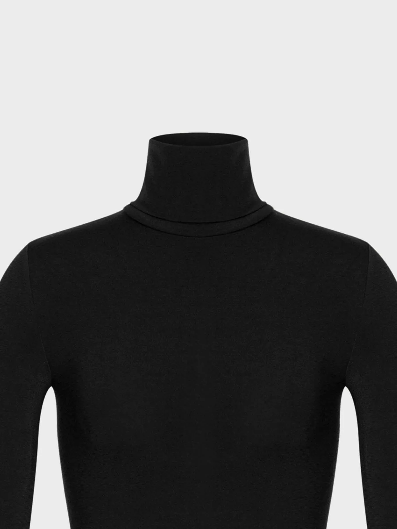 Black Colorado Turtleneck String Bodysuit