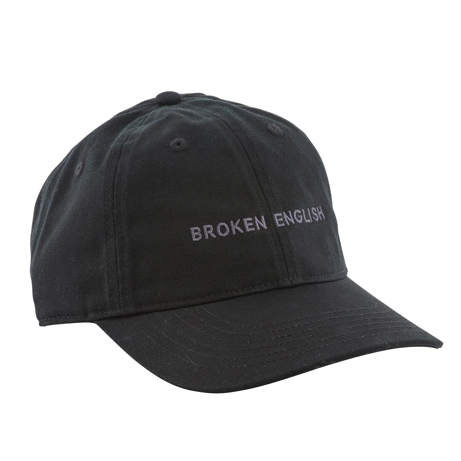 Black Embroidered Hat