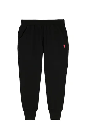 Black Lurex Trim Cosy Joggers