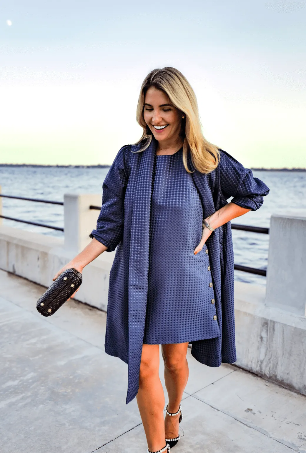 Buru x Megan Stokes Jackie Dress - Chelsea Blue Dot