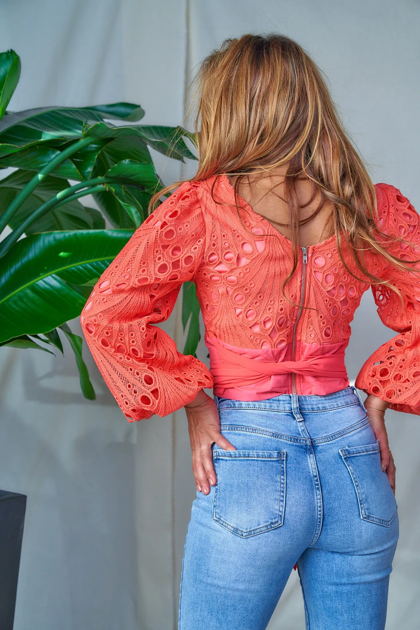 Capri Eyelet Embroidery Blouse