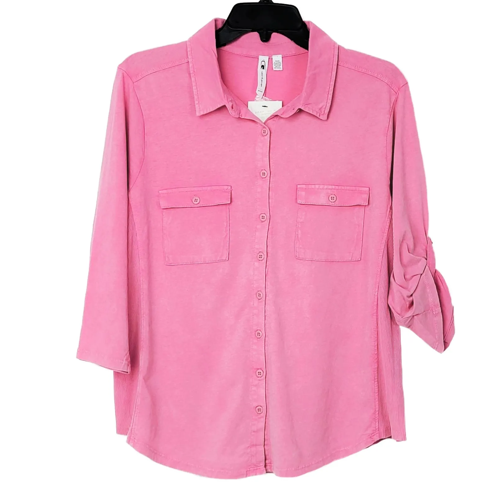 CG SPORT Classic Collar Button Front Shirt