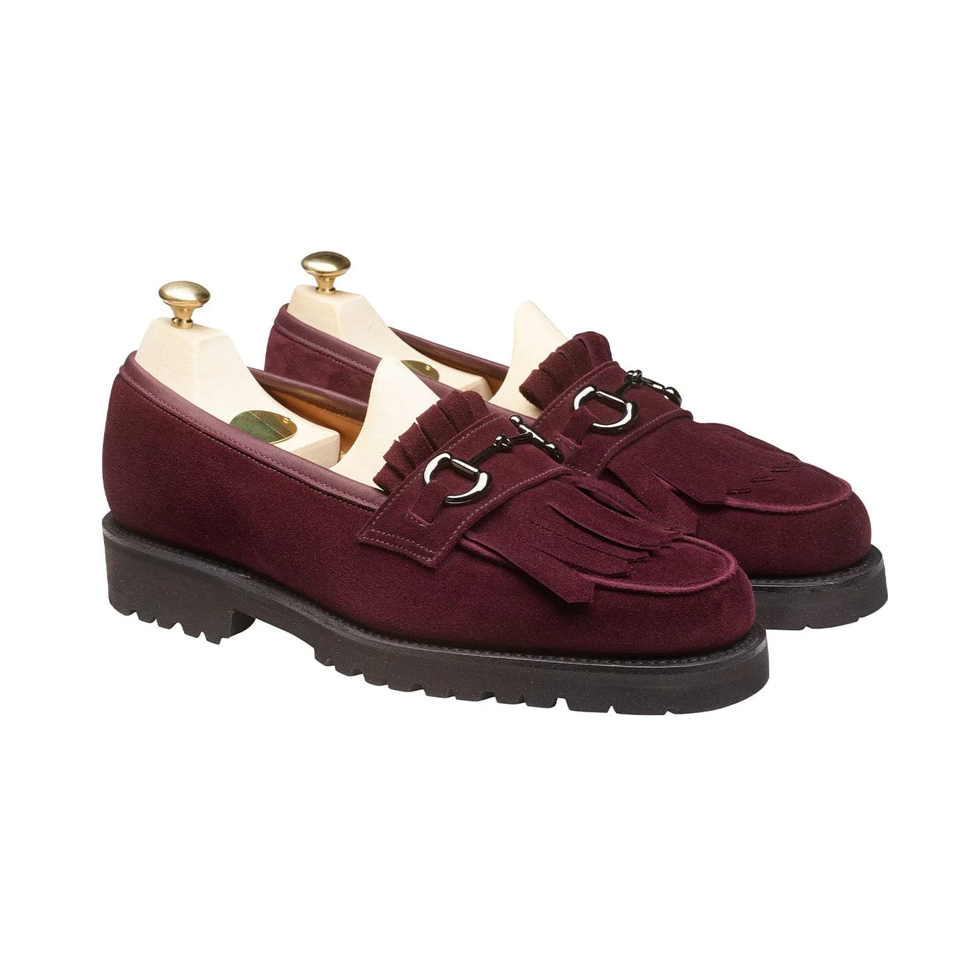 Clara Plum Calf Suede