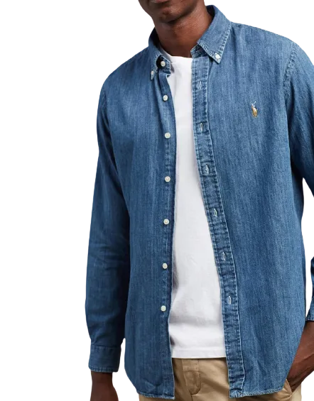 Cotton Sports Shirt - Denim