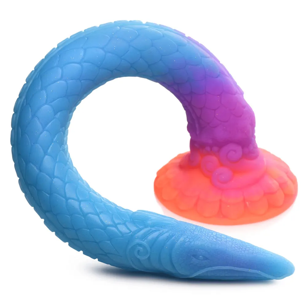 Creature Cocks Makara Glow In The Dark Silicone Snake Dildo