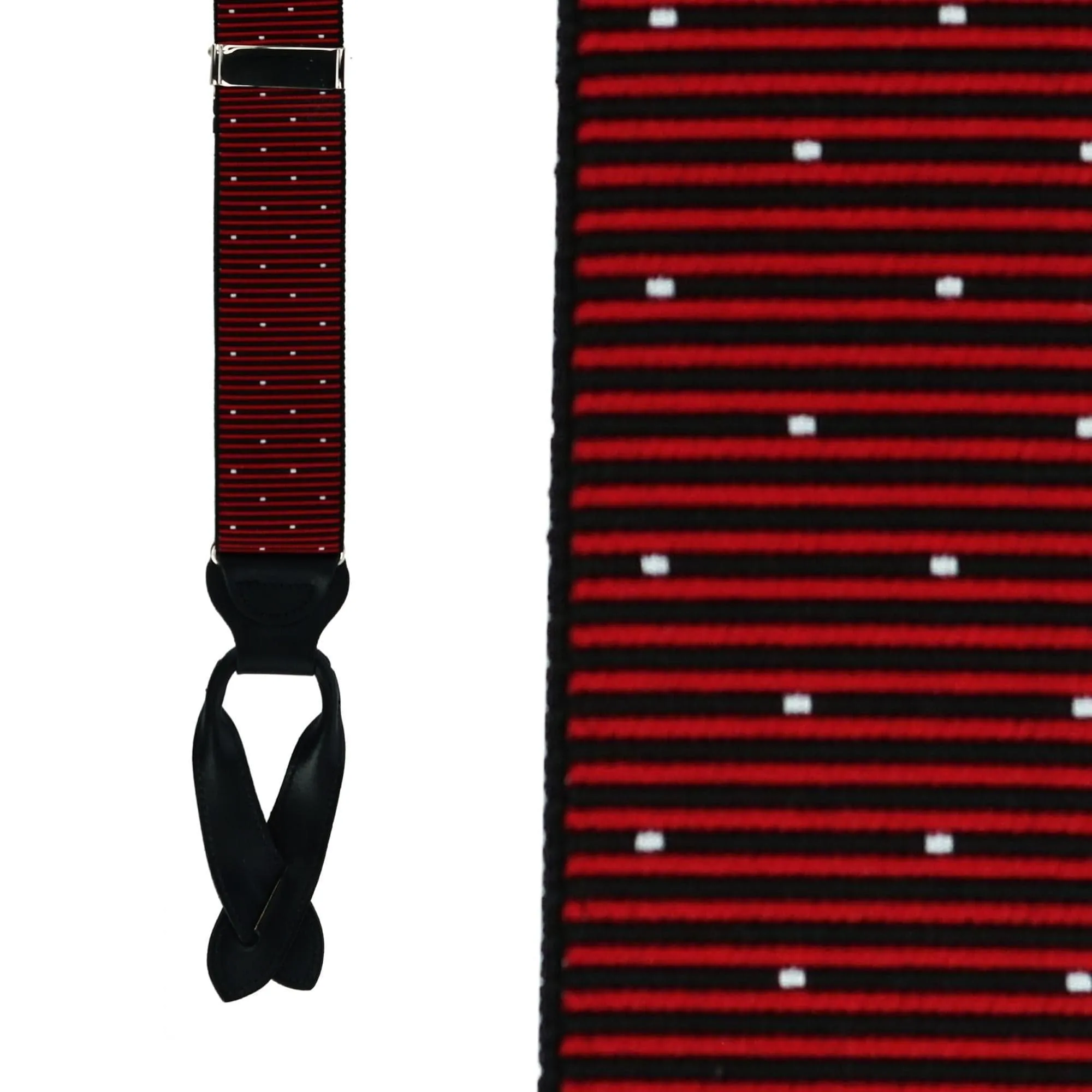 CrookhornDavis Men's Westside Step Dot Button End Elastic Braces