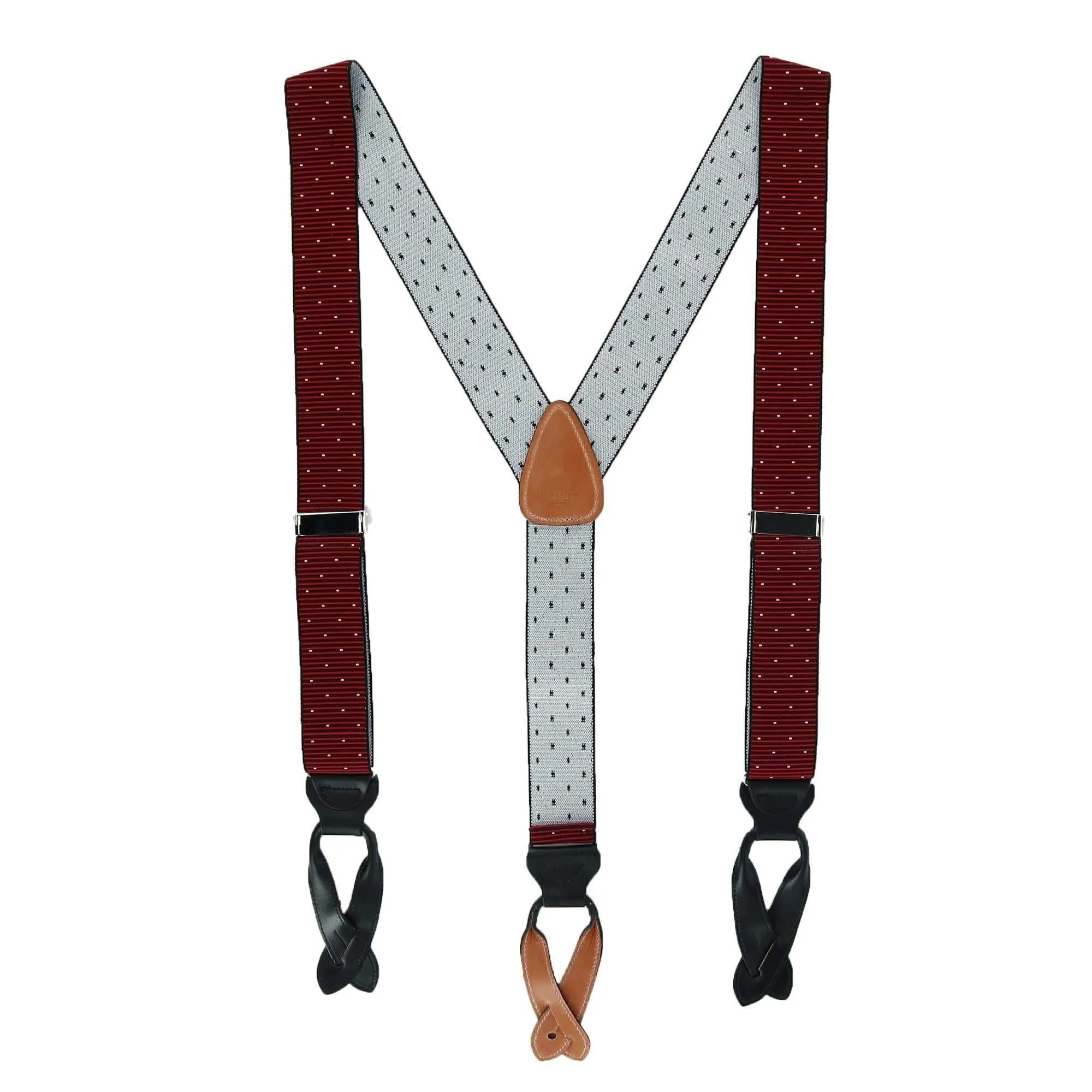 CrookhornDavis Men's Westside Step Dot Button End Elastic Braces