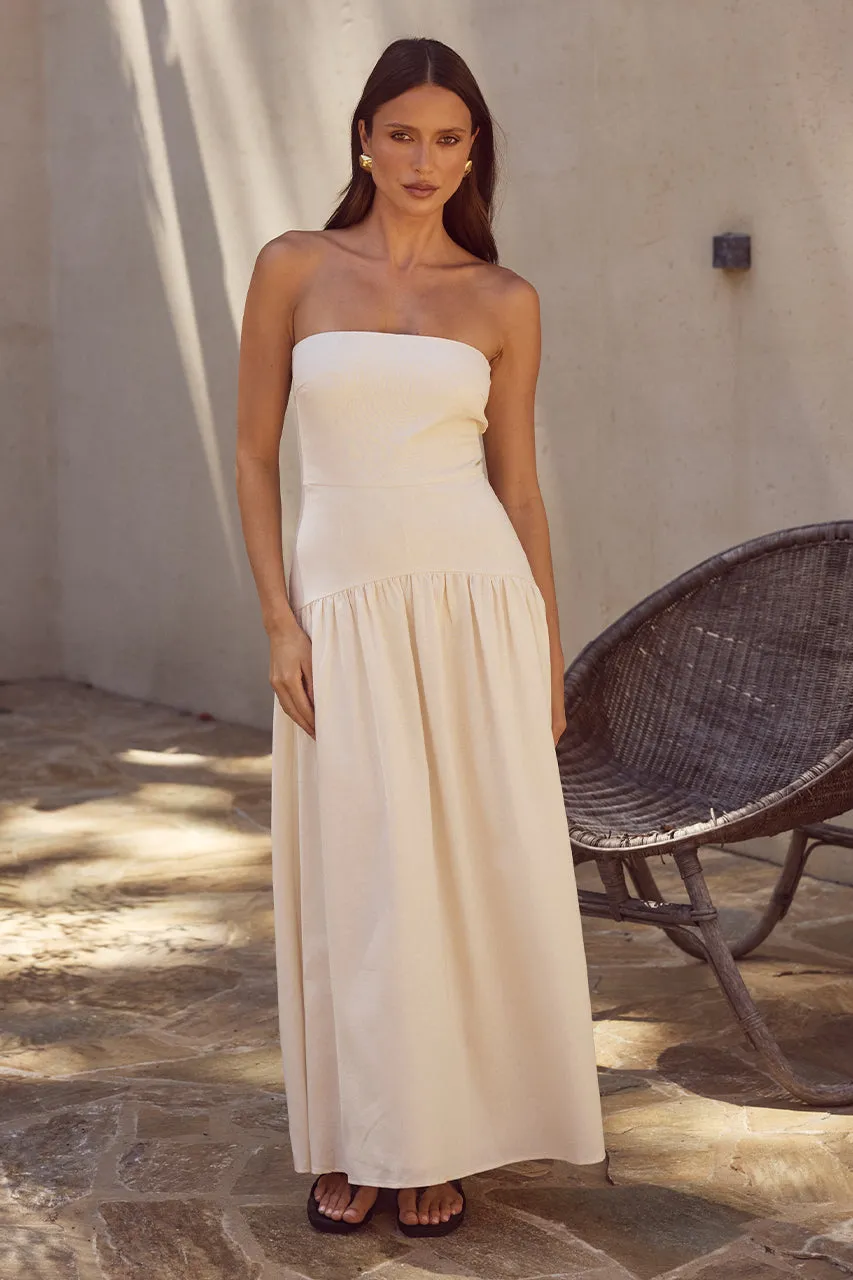 Danika Midi Dress - Latte