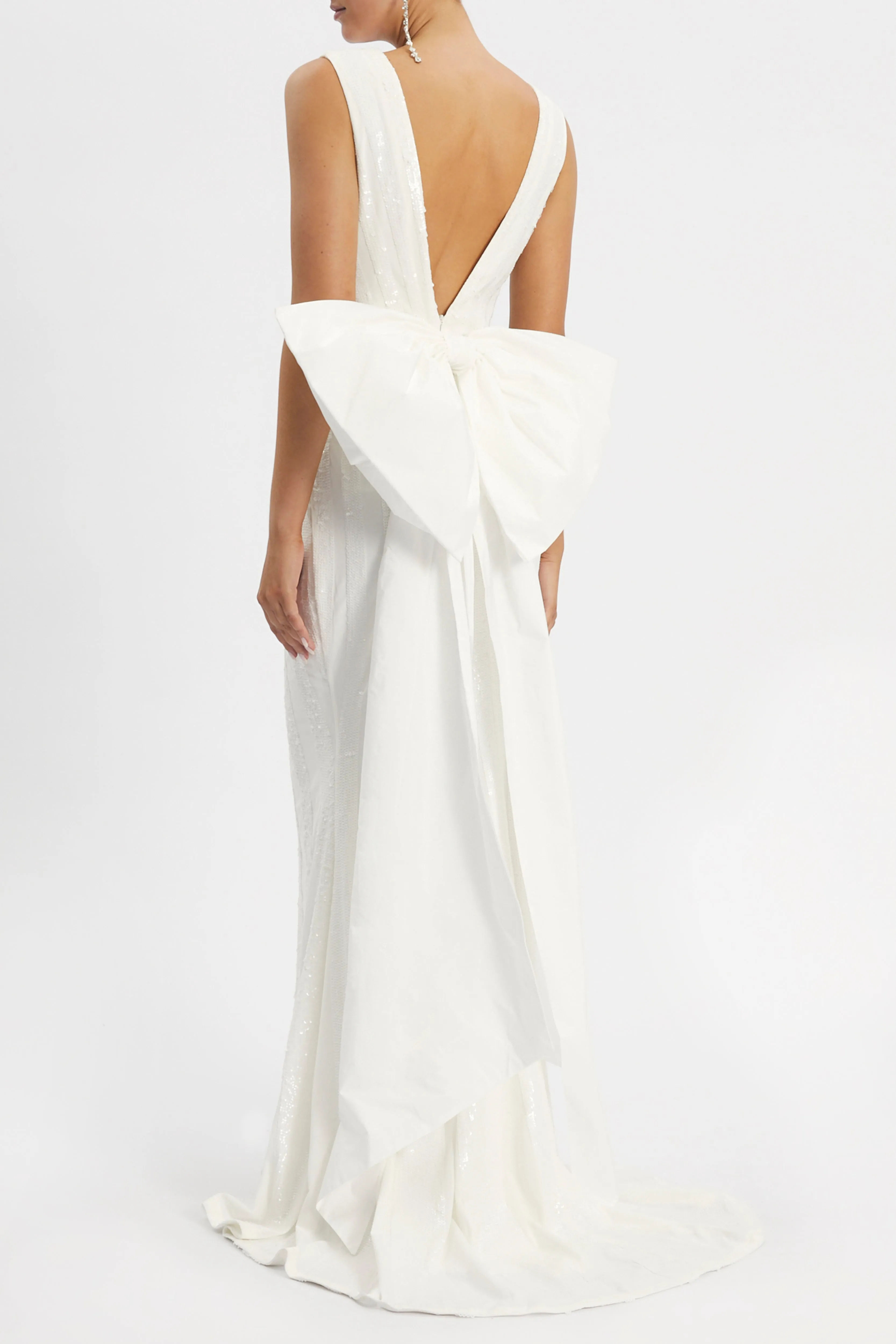 Davina Bow Gown Ivory