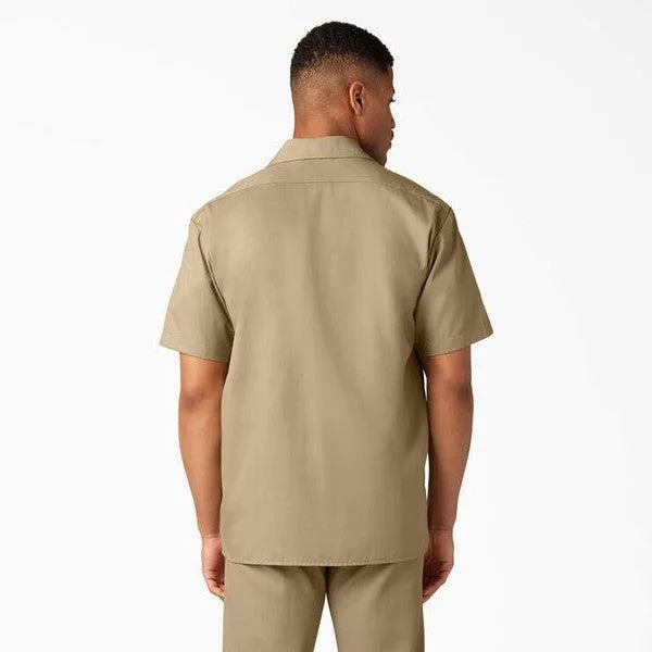 Dickies Short Sleeve Twill Work Shirt Khaki