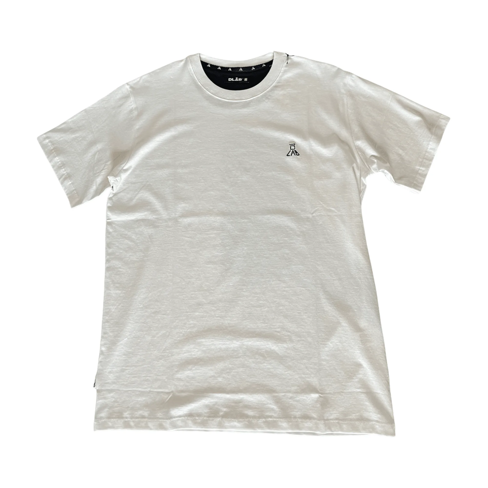 Dlab Essentials White/Navy Logo Tee