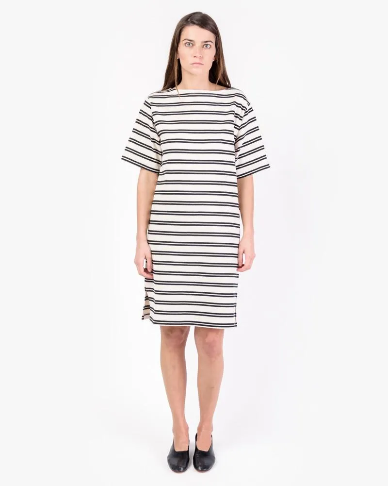 Dodora Striped Dress in Ecru