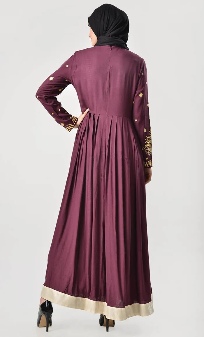 Elegance First Embroidered Abaya - Final Sale