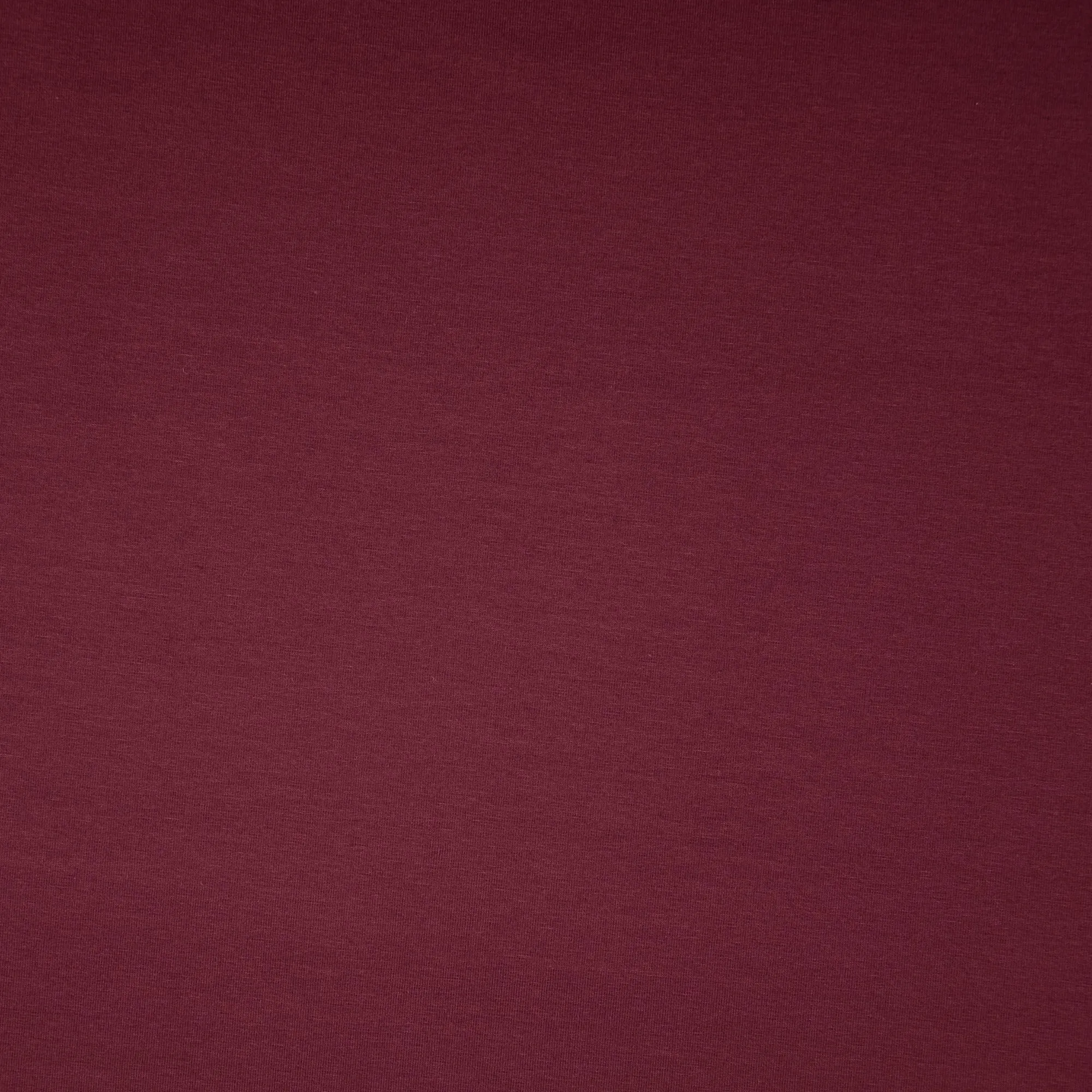 Essential Chic Aubergine Plain Cotton Jersey Fabric WITH FAULT (pull lines at every 4cm)