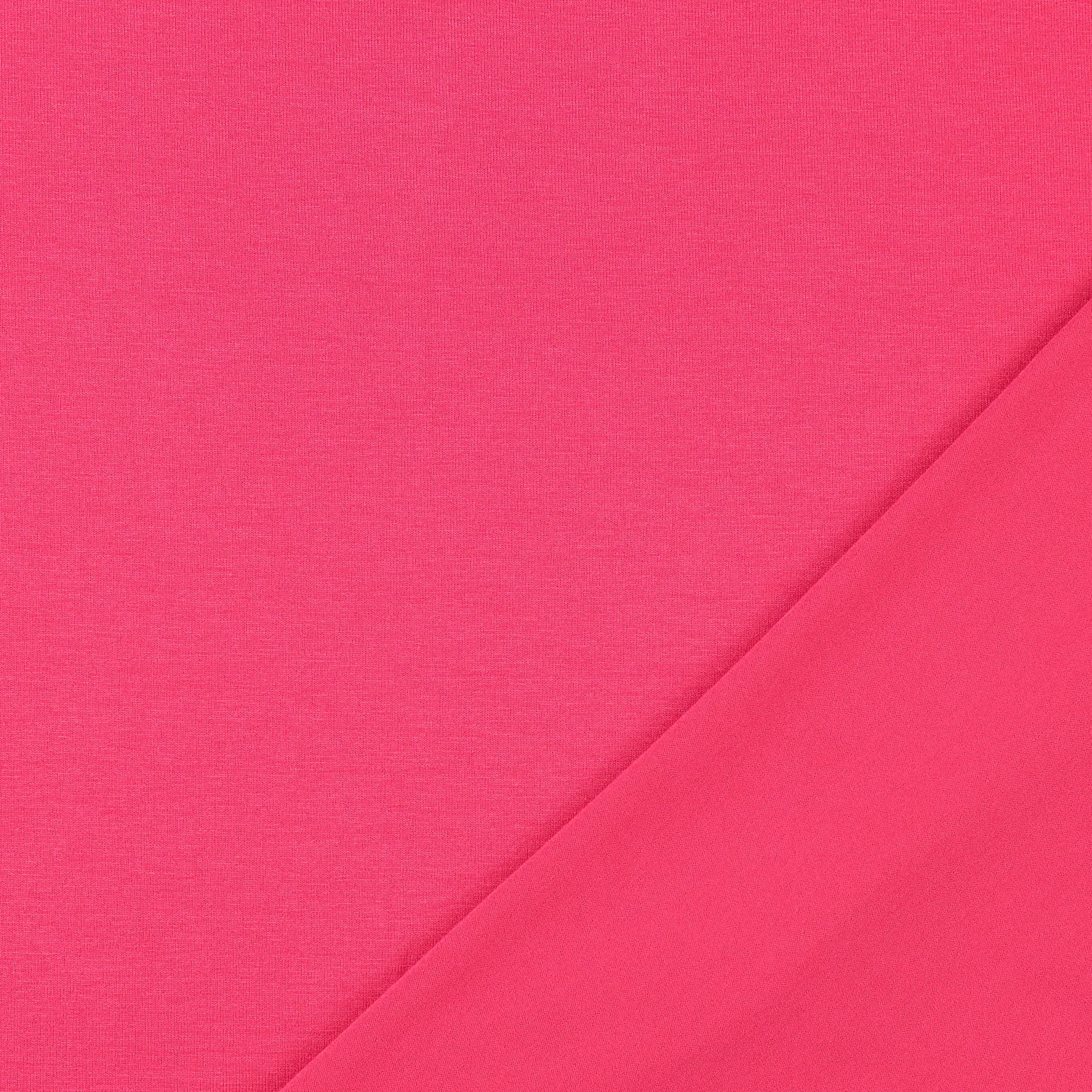 Essential Chic Bright Fuchsia Cotton Jersey Fabric