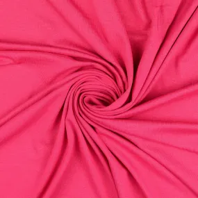 Essential Chic Bright Fuchsia Cotton Jersey Fabric