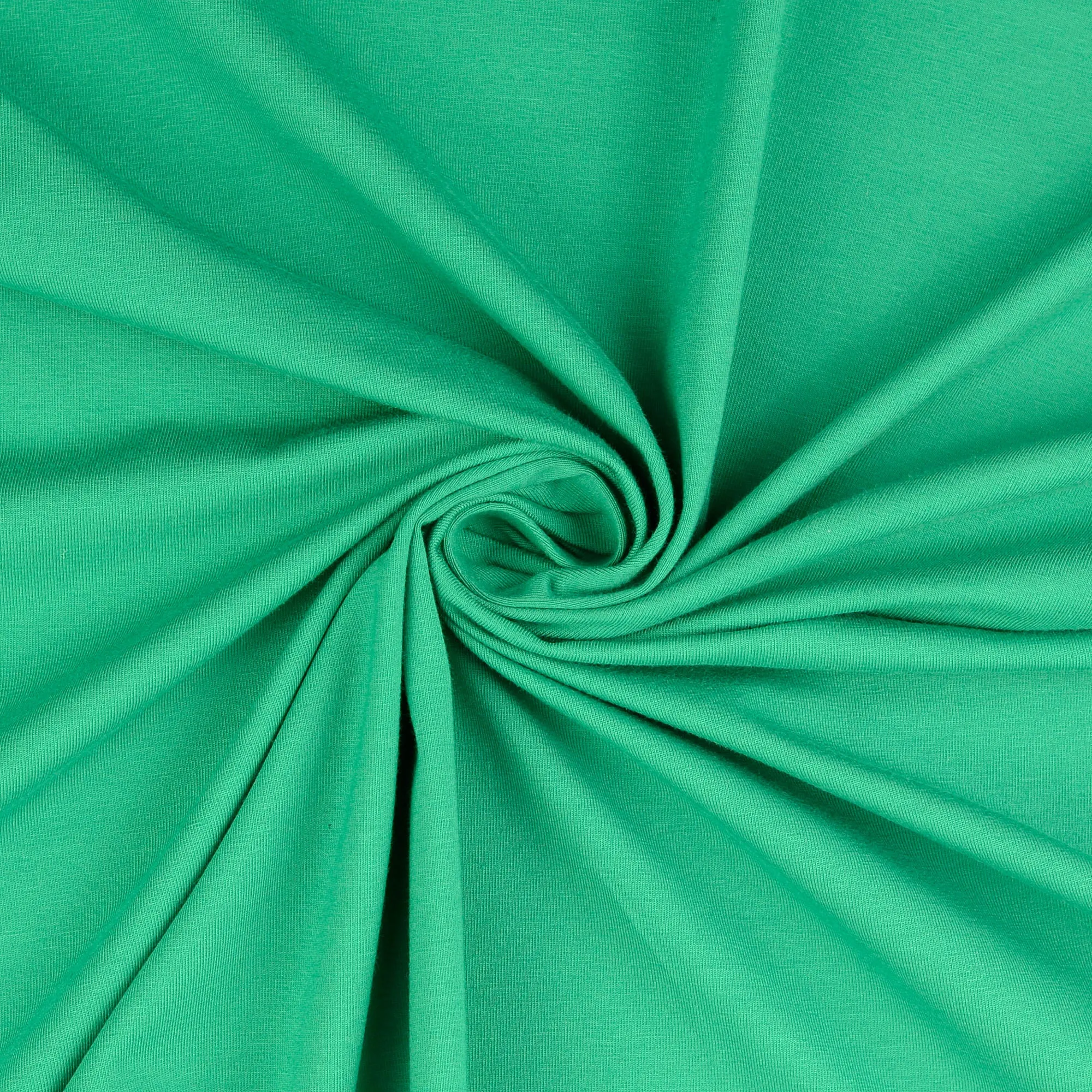 Essential Chic Emerald Green Cotton Jersey Fabric