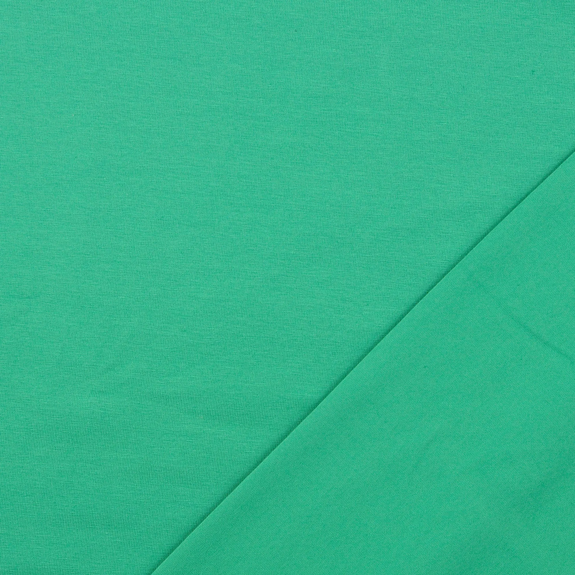 Essential Chic Emerald Green Cotton Jersey Fabric