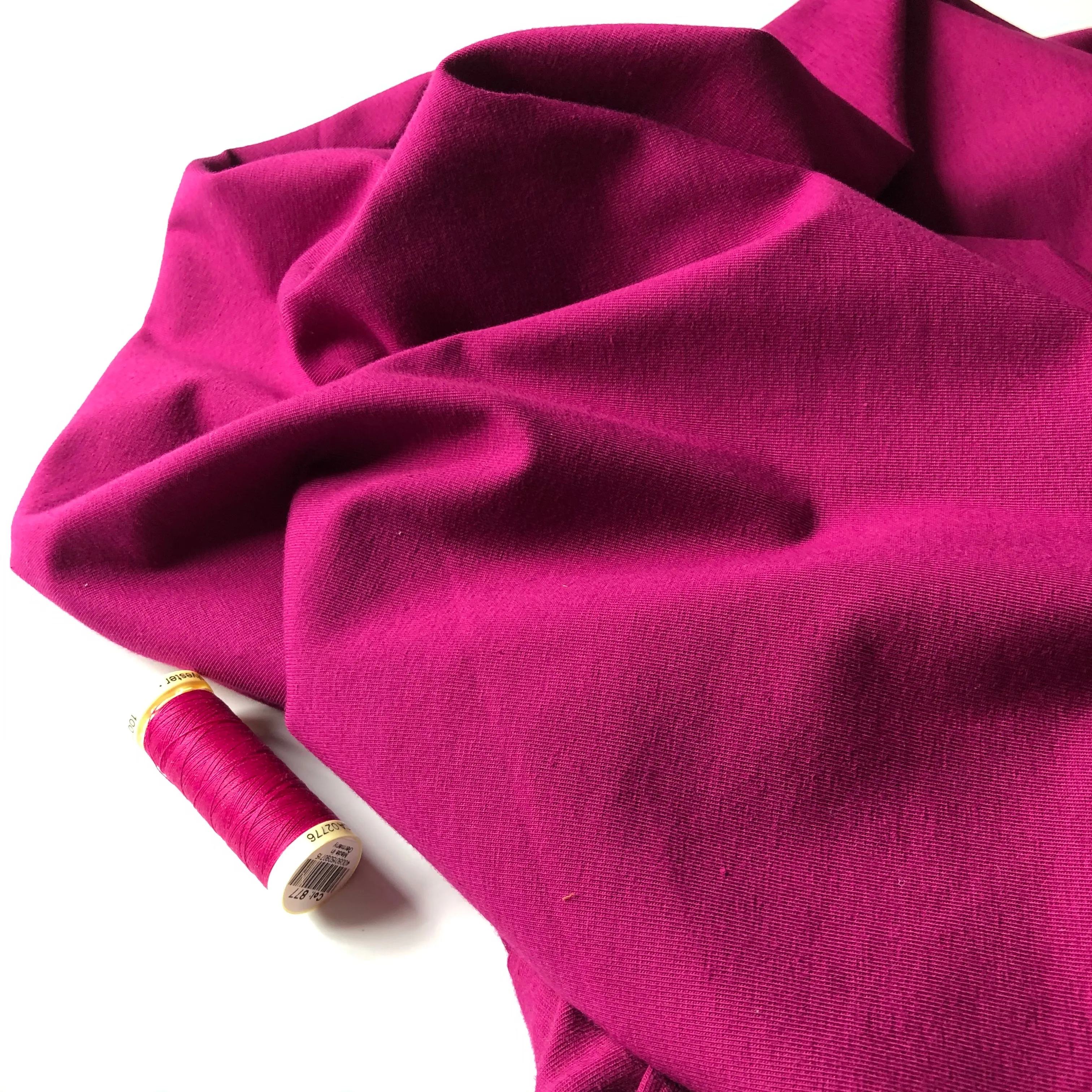 Essential Chic Magenta Cotton Jersey Fabric