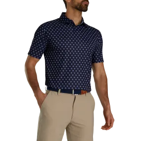 FootJoy Flower Foulard Lisle Self Collar Polo