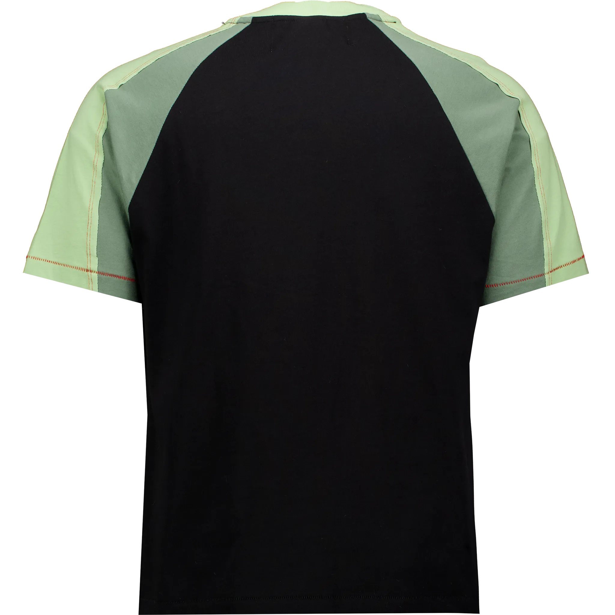 Green on Green Double Layer Raglan Tee