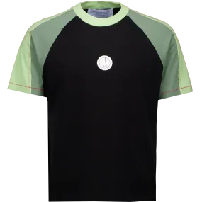 Green on Green Double Layer Raglan Tee