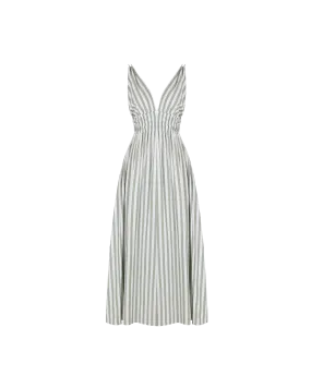 HERO MAXI DRESS OLIVE STRIPE