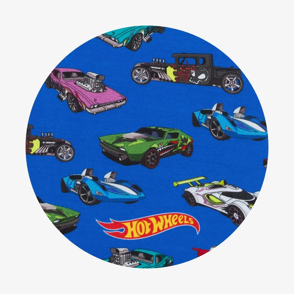 Hot Wheels™ French Terry Long Sleeve Zippered Hooded Romper