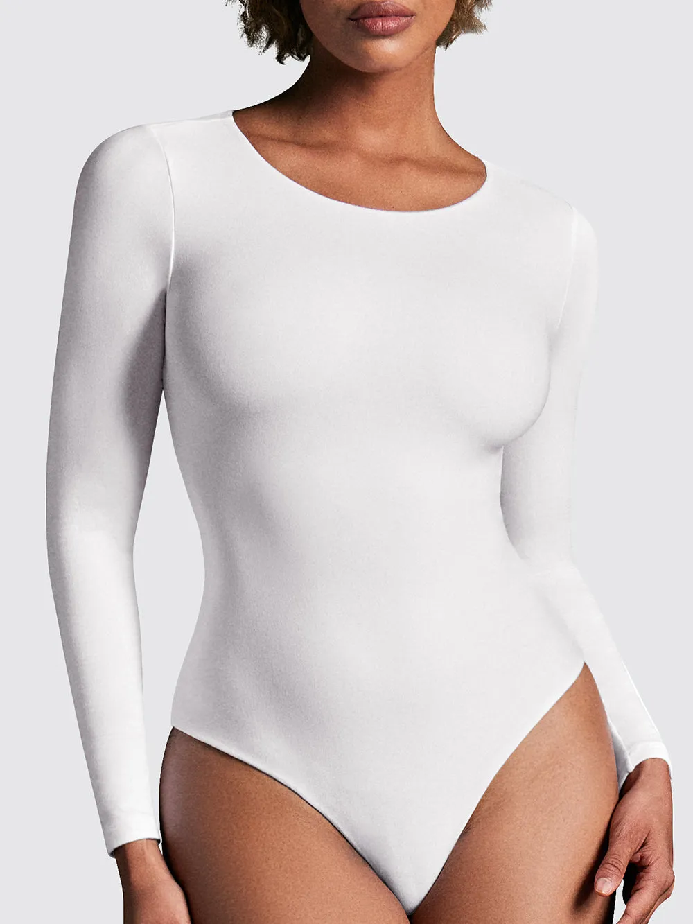 IUGA Long Sleeve Crew Neck Bodysuits for Women